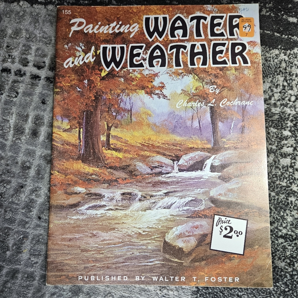 Painting Water and Weather How to Art Book Walter Foster Softcover 155 Vintage